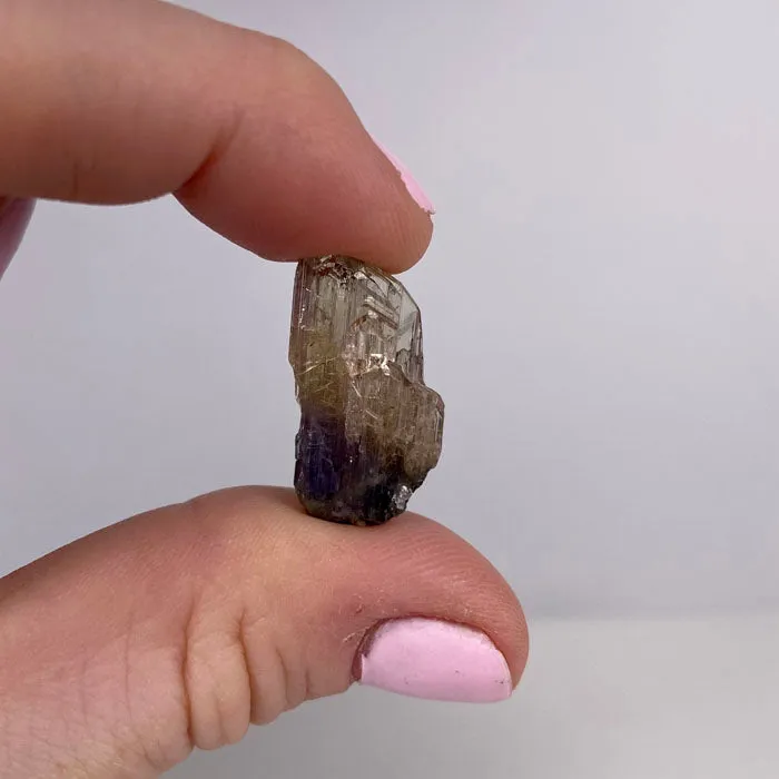 14.9ct Fancy Peachy Pink Tanzanite Crystal