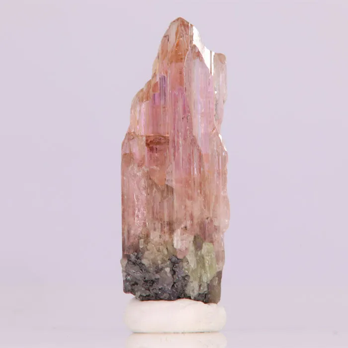 14.9ct Fancy Peachy Pink Tanzanite Crystal