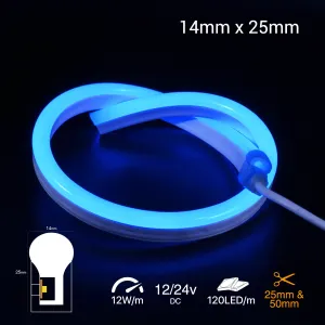14x25 Contour LED Neon Flex - 5m reel - Only £11p/m!
