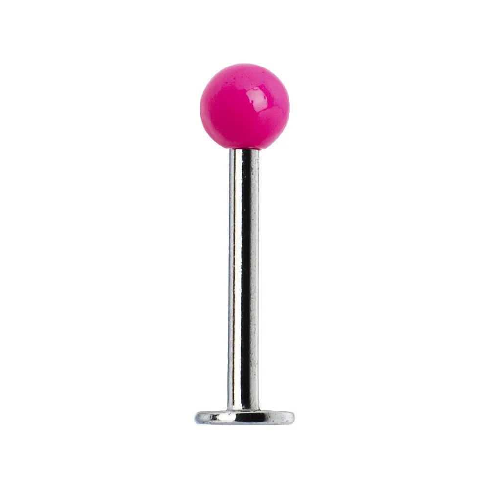 16 Gauge Pink Neon Labret Monroe