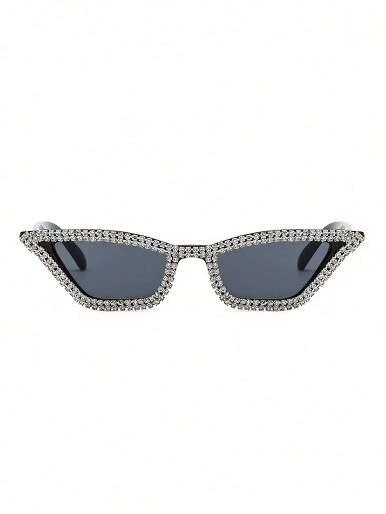 1pc Rhinestone Decorated Cat Eye Sunglasses