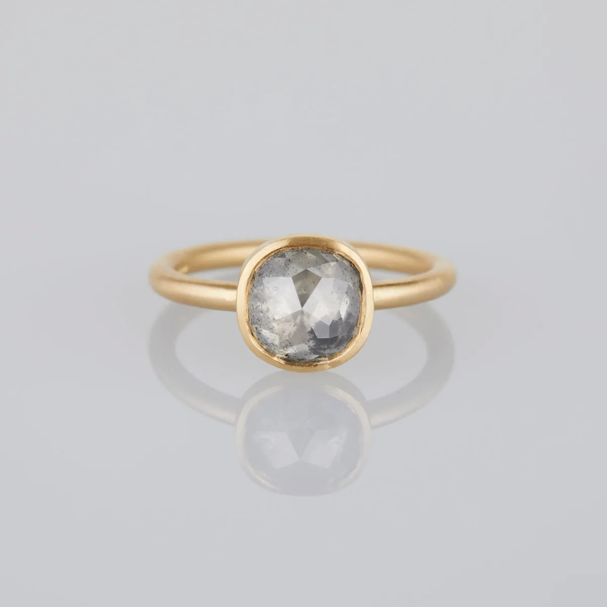 2.07 Carat One-of-a-Kind Rose Cushion Cut Icy Diamond Ring | DR122-OOAK