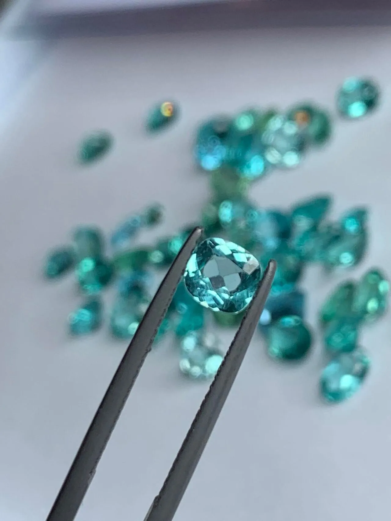 25 ct Natural Neon Blue Apatite Deal - Oval, Round, Emerald