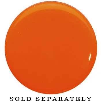 26mm Orange Neon Glitter Saddle Plug