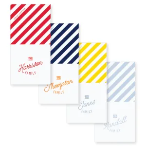2.75" Square Folded Enclosure Card   Envelope // stripes