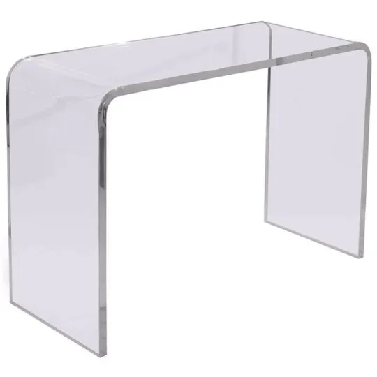 36" Waterfall Lucite Console Table