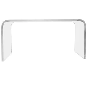 36" Waterfall Lucite Console Table