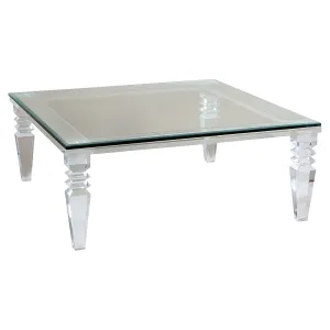 38" Portofino Lucite Coffee Table