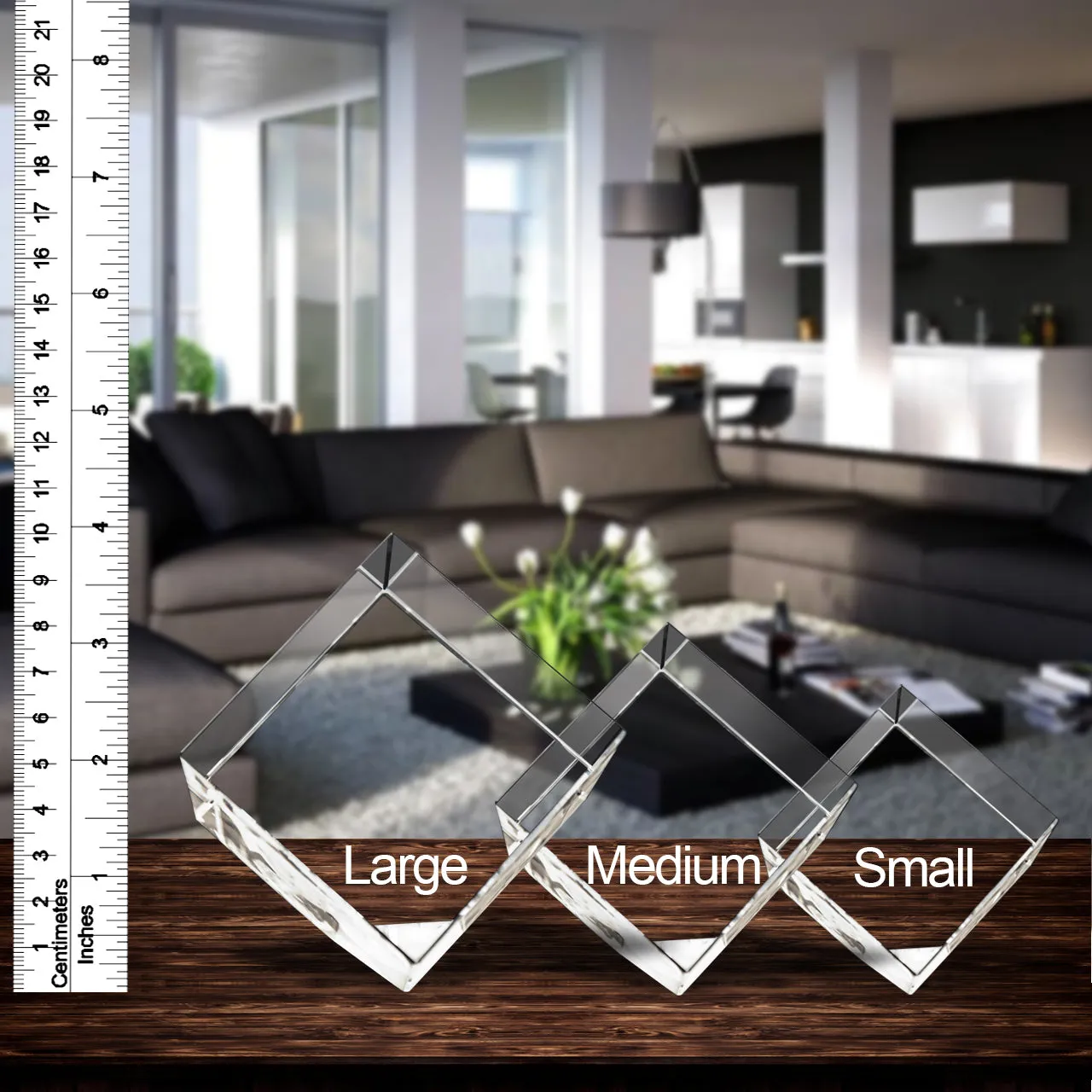 3D Crystal Laser Engraved Medium Diamond, Laser Engraved with Your Photo, Personalized Photo Gift, 3D Laser Engraved Etched Crystal - 1 Person