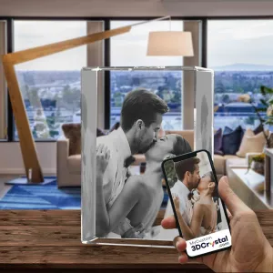 3D Crystal Laser Engraved XXLarge Tower, Laser Engraved with Your Photo, Personalized Photo Gift, 3D Laser Engraved Etched Crystal - 3D Crystal Wedding Collection 1