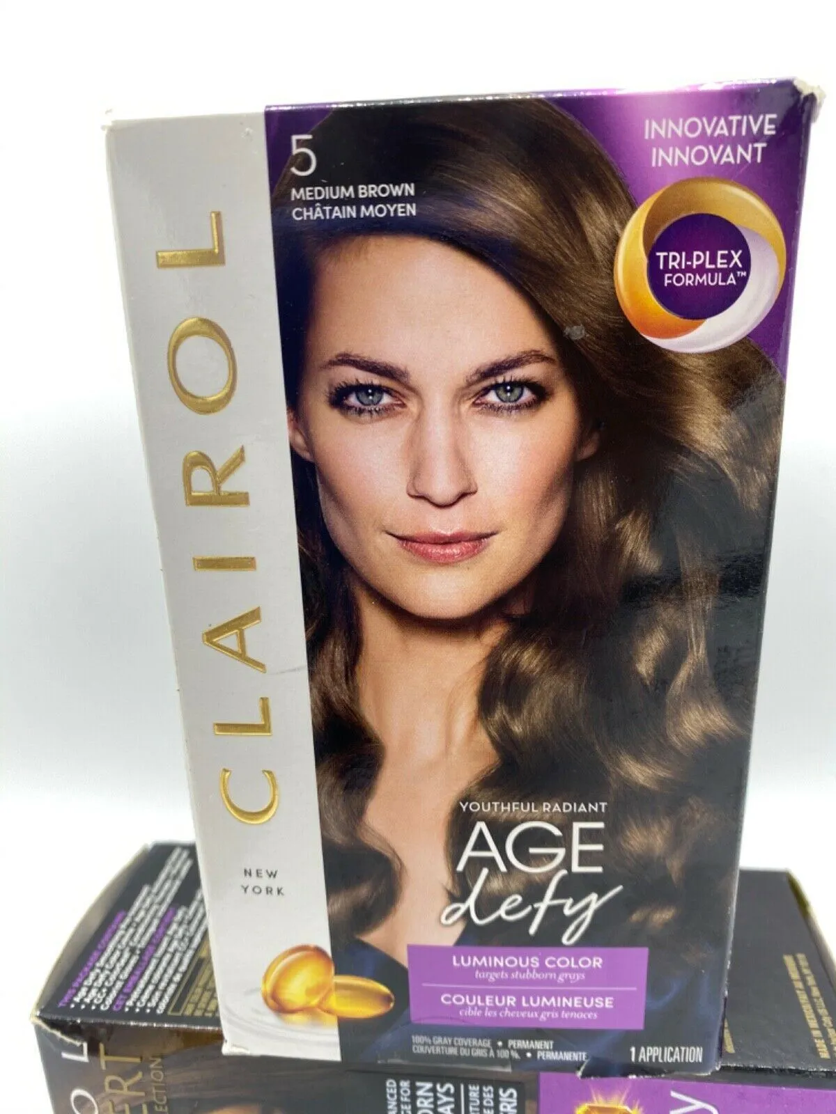 (3pk) CLAIROL AGE DEFY LUMINOUS PERMANENT HAIR COLOR DYE LUMINOUS *You Choose*