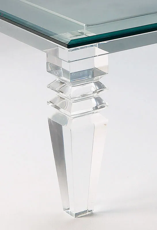 42" Portofino Lucite Coffee Table