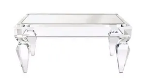 48" Luxe Lucite Cocktail Table