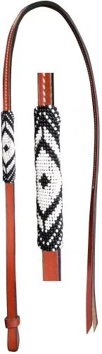 4ft Leather over & under  with black and white overlay