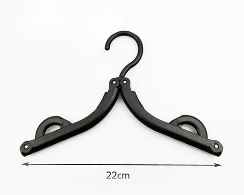 5 Pcs Plastic Folding Clothes Hanger - Pink
