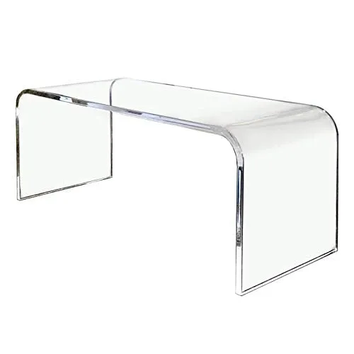 50" Waterfall Lucite Coffee Table