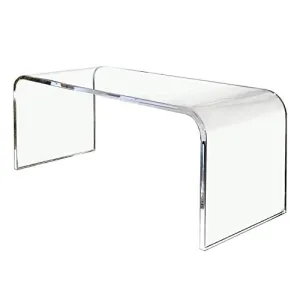 50" Waterfall Lucite Coffee Table