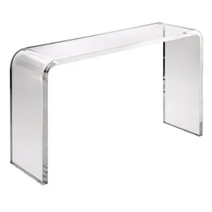 64" Waterfall Lucite Console Table