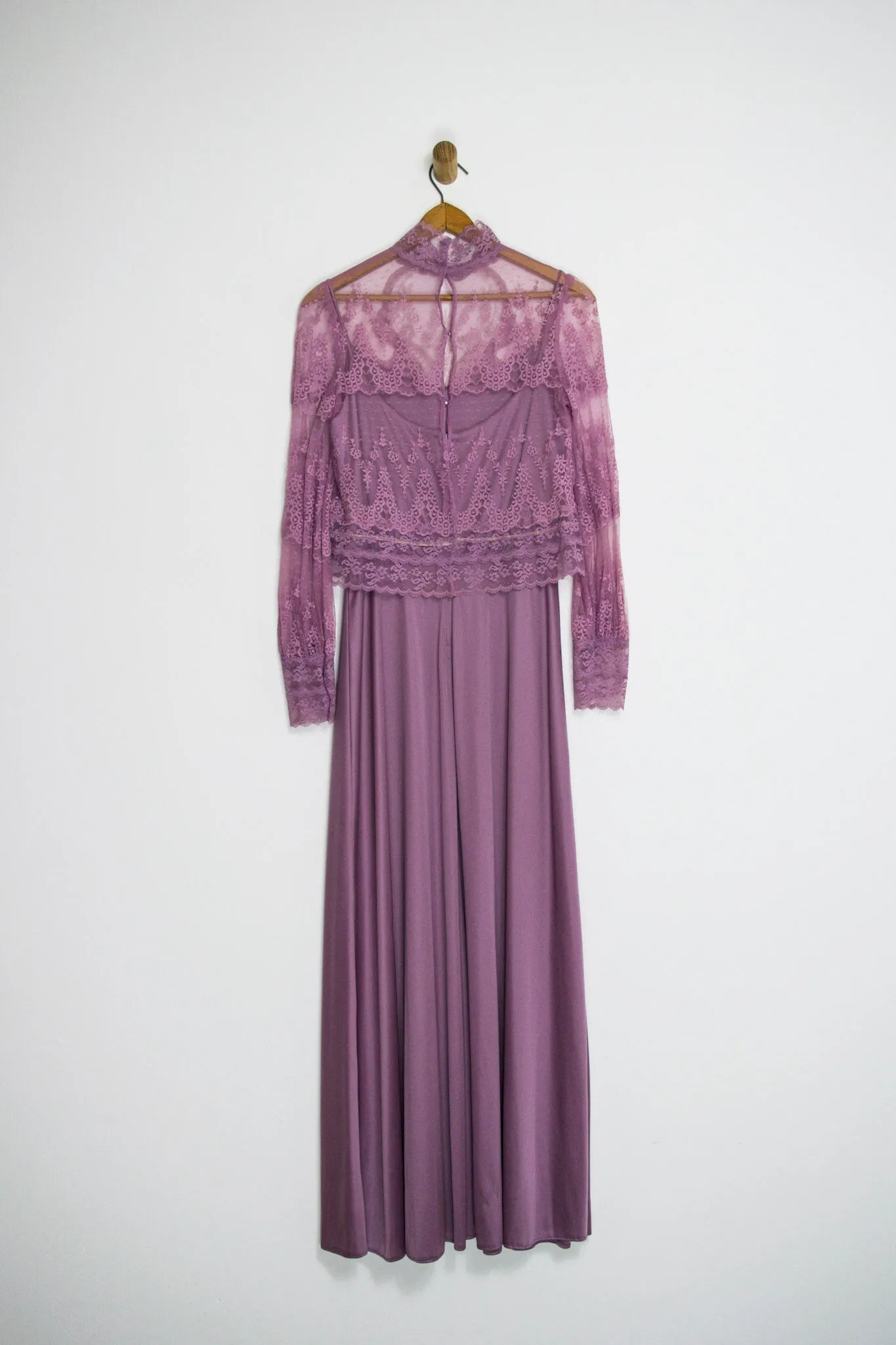 70’s PURPLE LACE MAXI SZ M