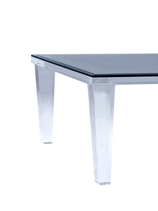 72" Hollywood Lucite Dining Table