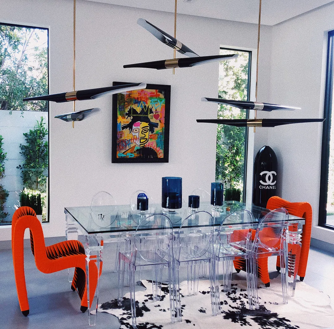 72" Portofino Lucite Dining Table