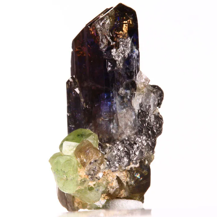75.55ct Natrual Color Tanzanite Crystal Cluster with Dipside