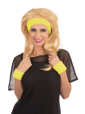 80s Headband And Wristband Set