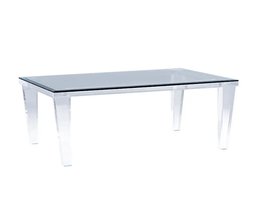 84" Hollywood Lucite Dining Table