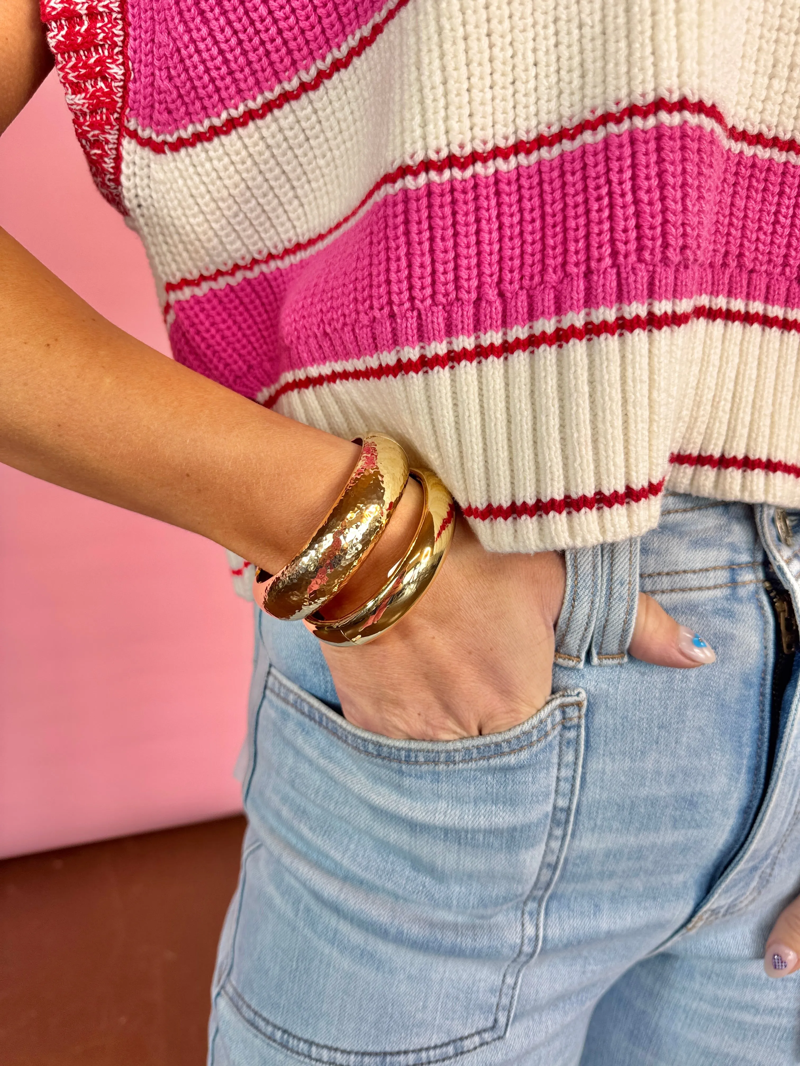 Accessory Concierge Hammered Bangle