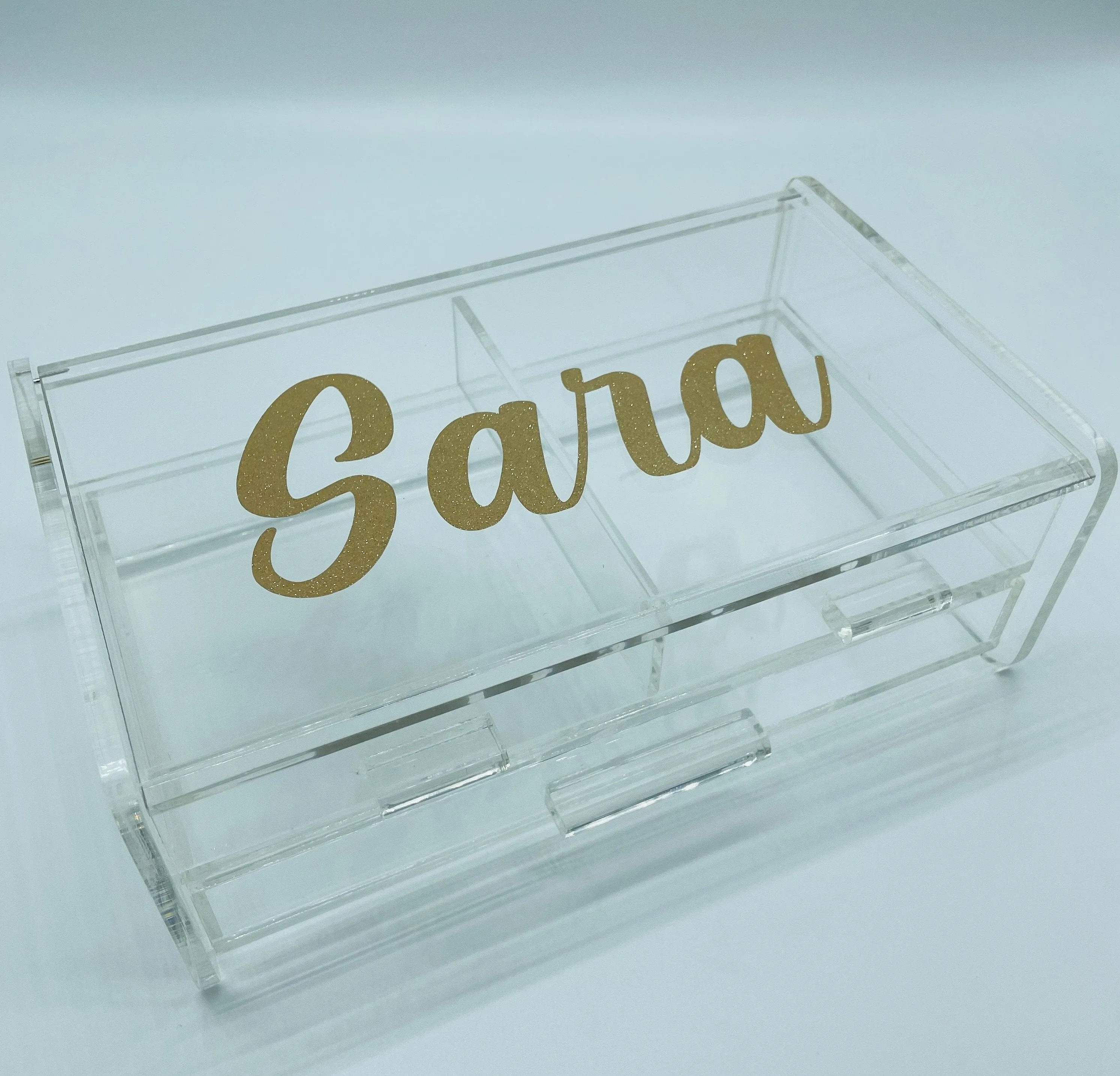 Acrylic 2 Tier Jewelry Box