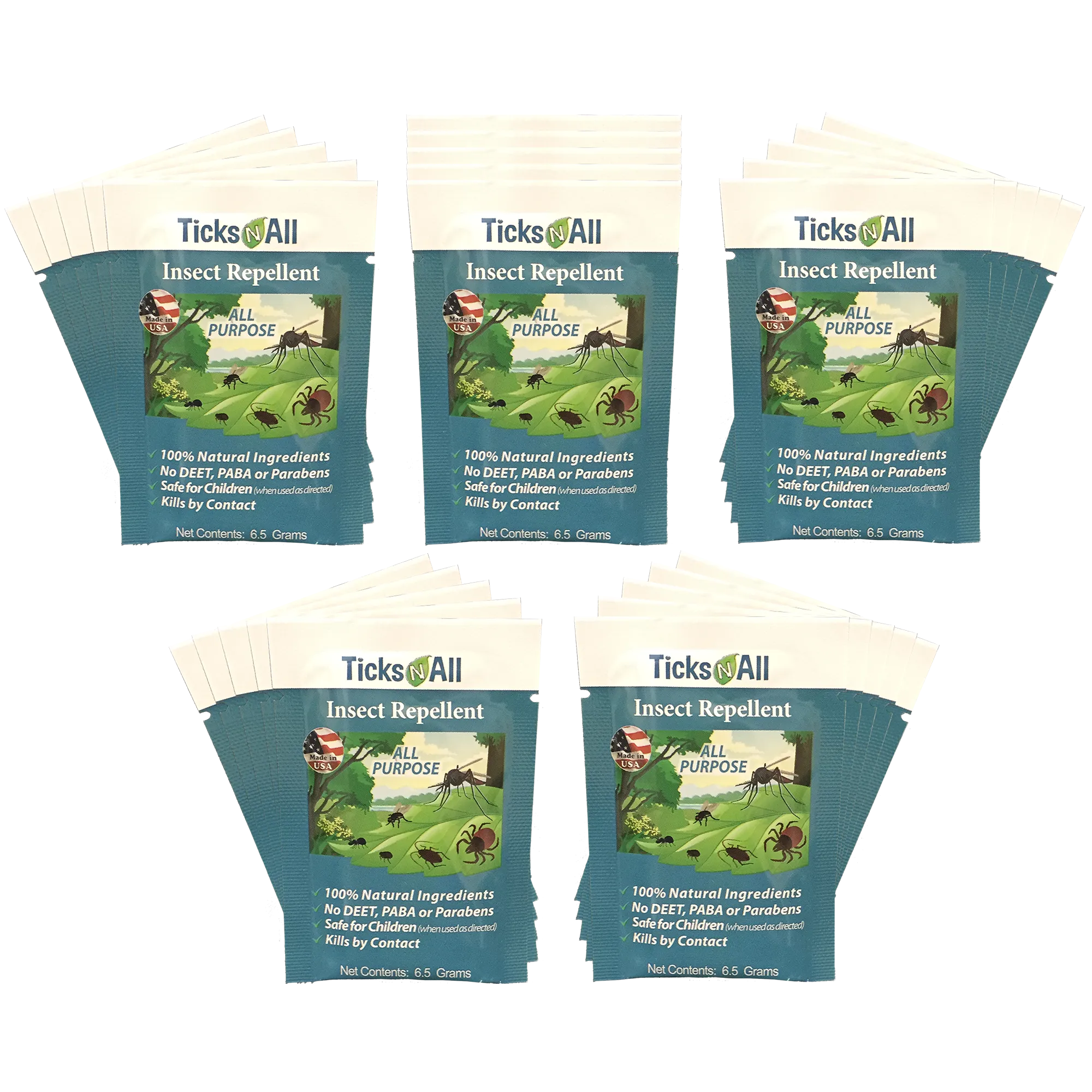 All Natural All Purpose Insect Repellent Wipes (25 Cnt.)