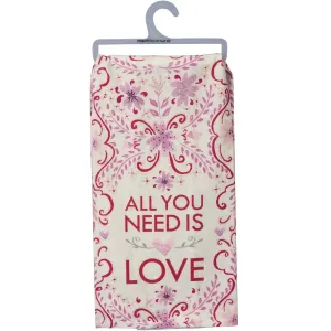 ALL YOU NEED IS LOVE DISH TOWEL