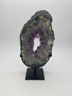 Amethyst Geode on iron stand