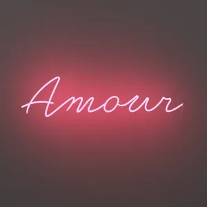 Amour Cursive - LED neon sign