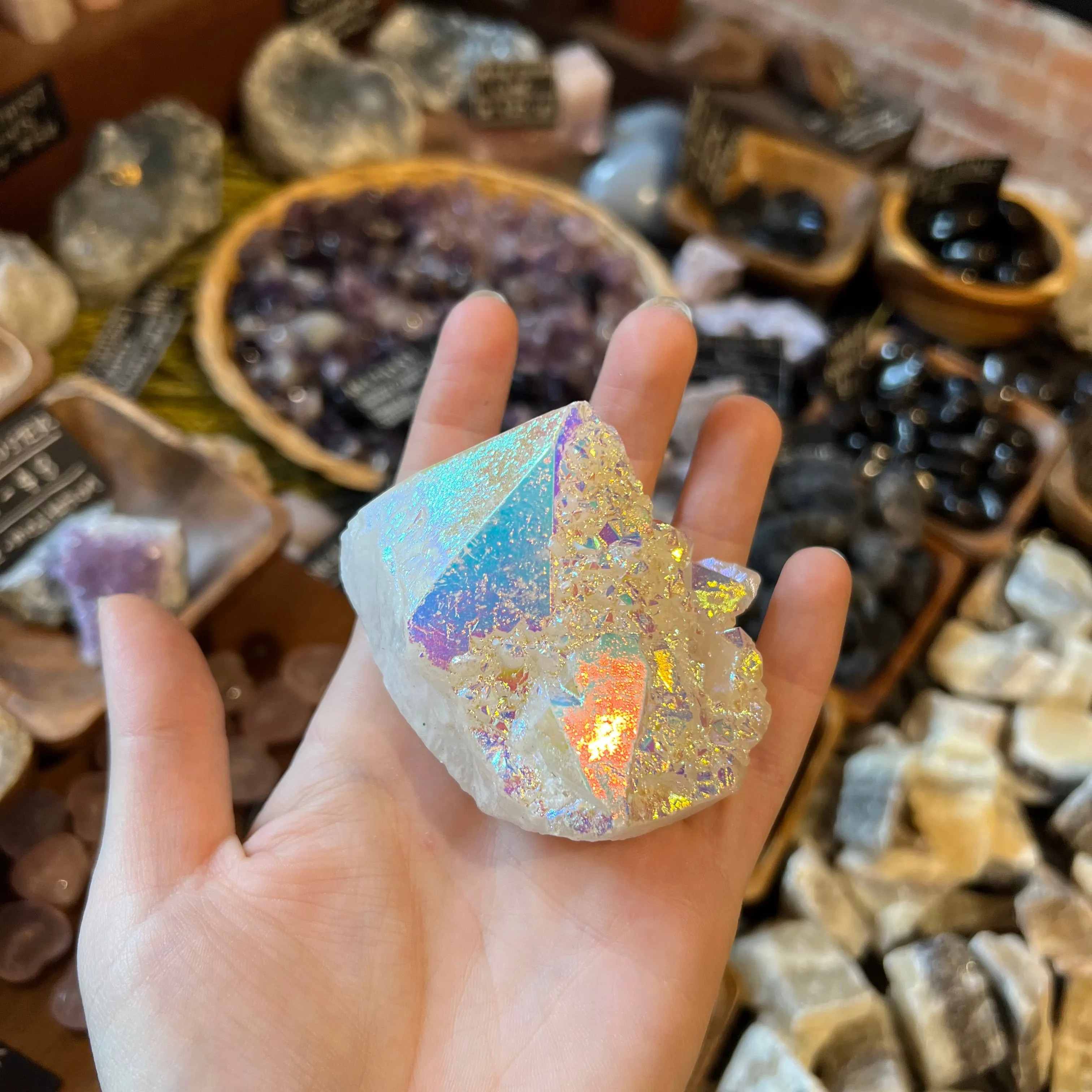 Angel Aura Quartz Cluster