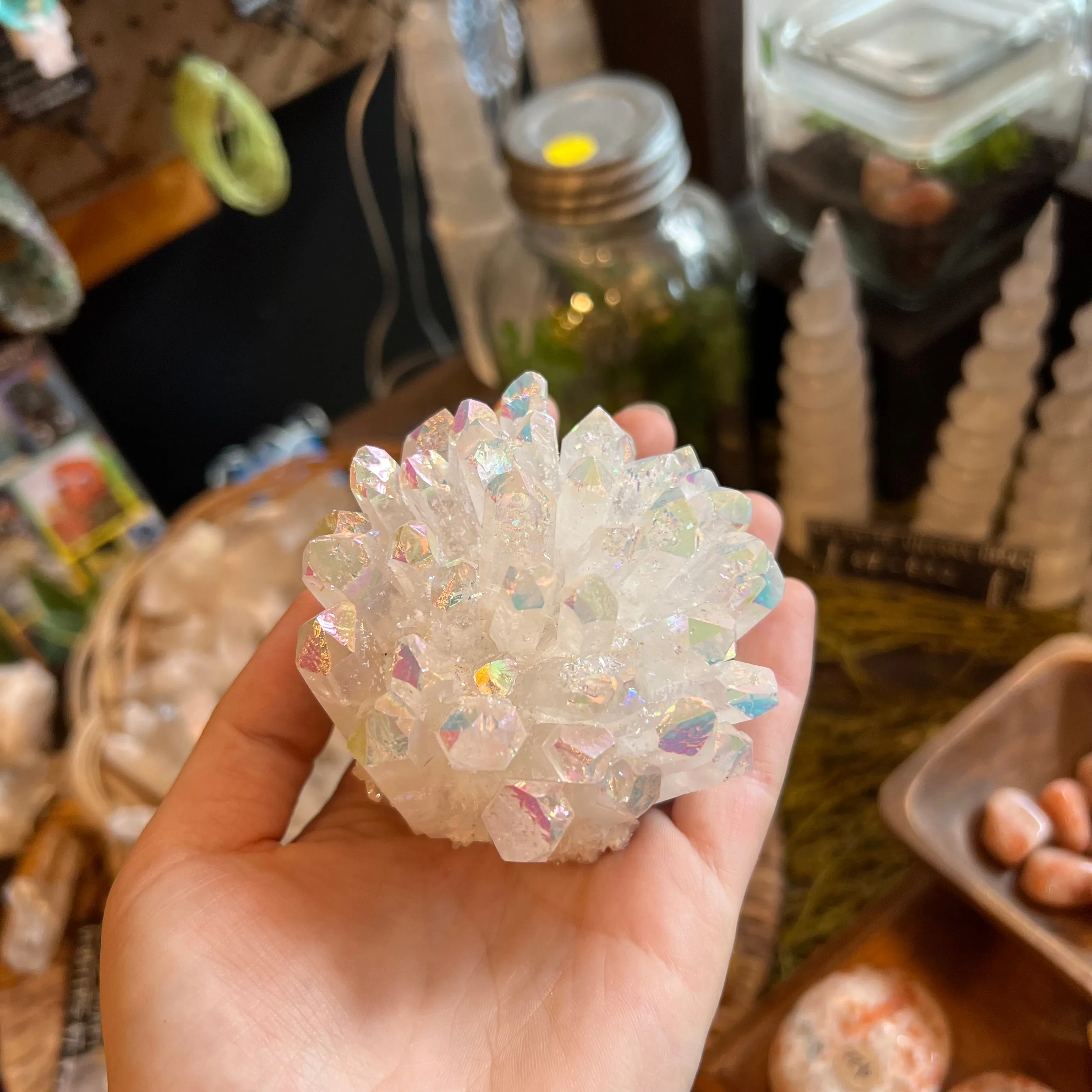 Angel Aura Quartz Cluster