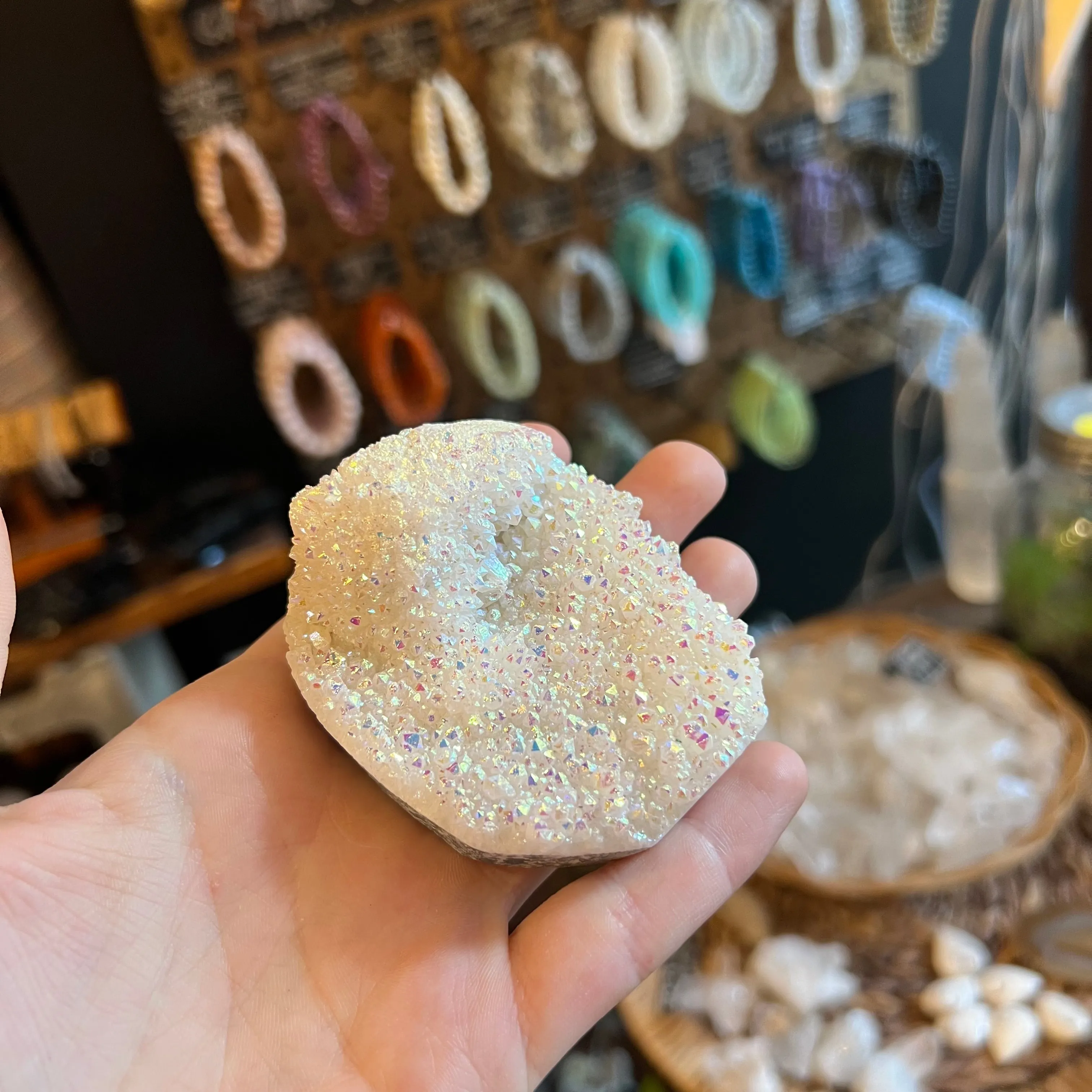 Angel Aura Quartz Cluster