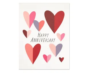 Anniversary Folded Hearts