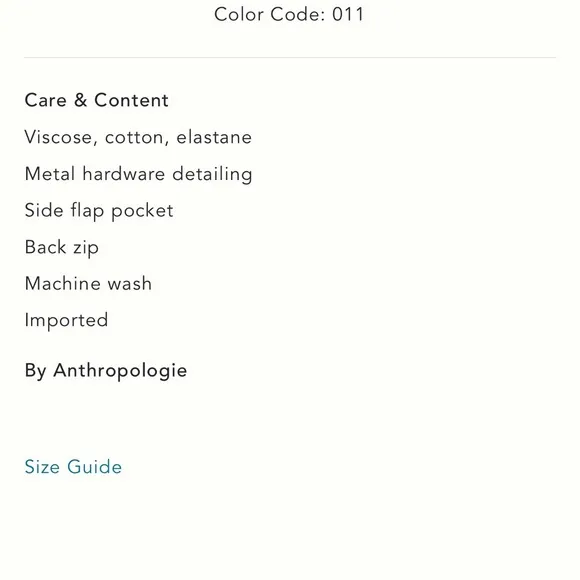 Anthropologie Hardware Utility Mini Skirt
