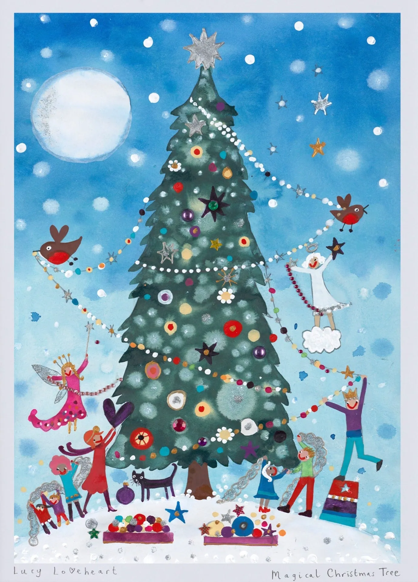 Art Prints | Magical Christmas Tree  | Lucy Loveheart