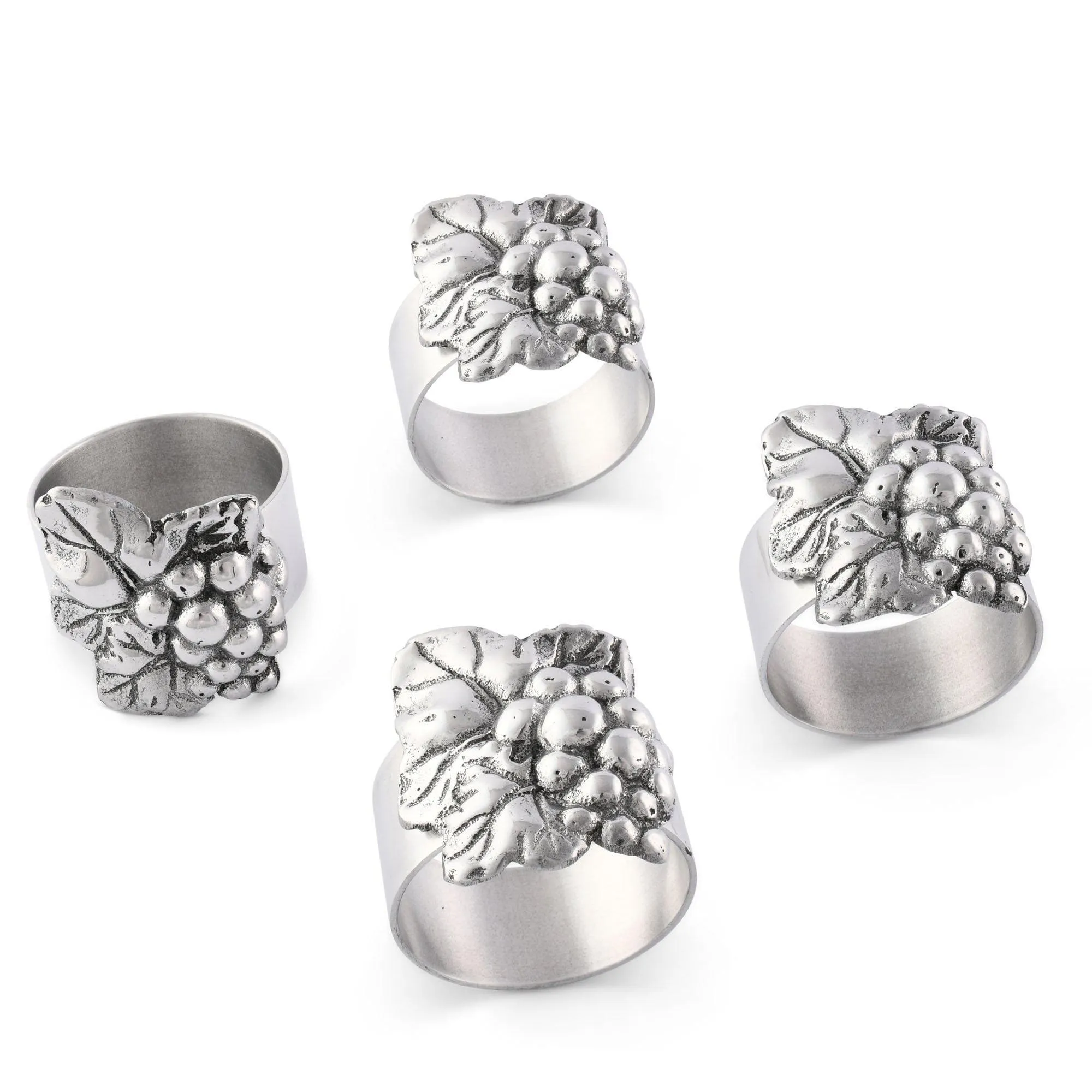 Arthur Court Grape Napkin Rings - set of 4