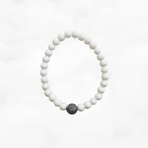Auspicious Beaded Tridacna Bracelet 6mm
