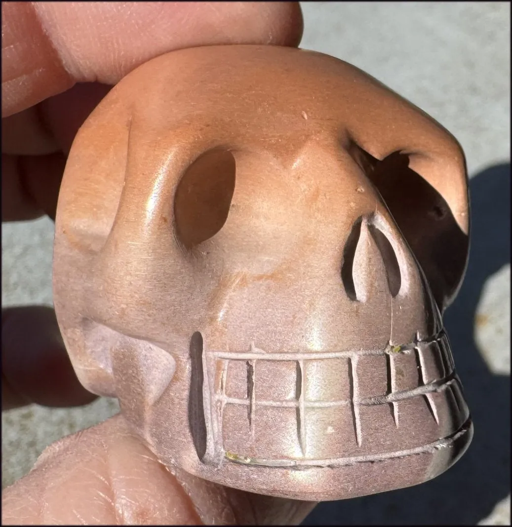 Australian PRINT STONE Crystal Skull - Combat self-doubt - with Synergy 12  years