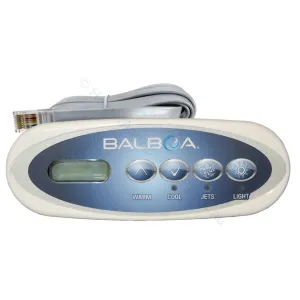Balboa VL 200 4 Button Mini Oval Touchpad Control Panel Keypad - B-52144