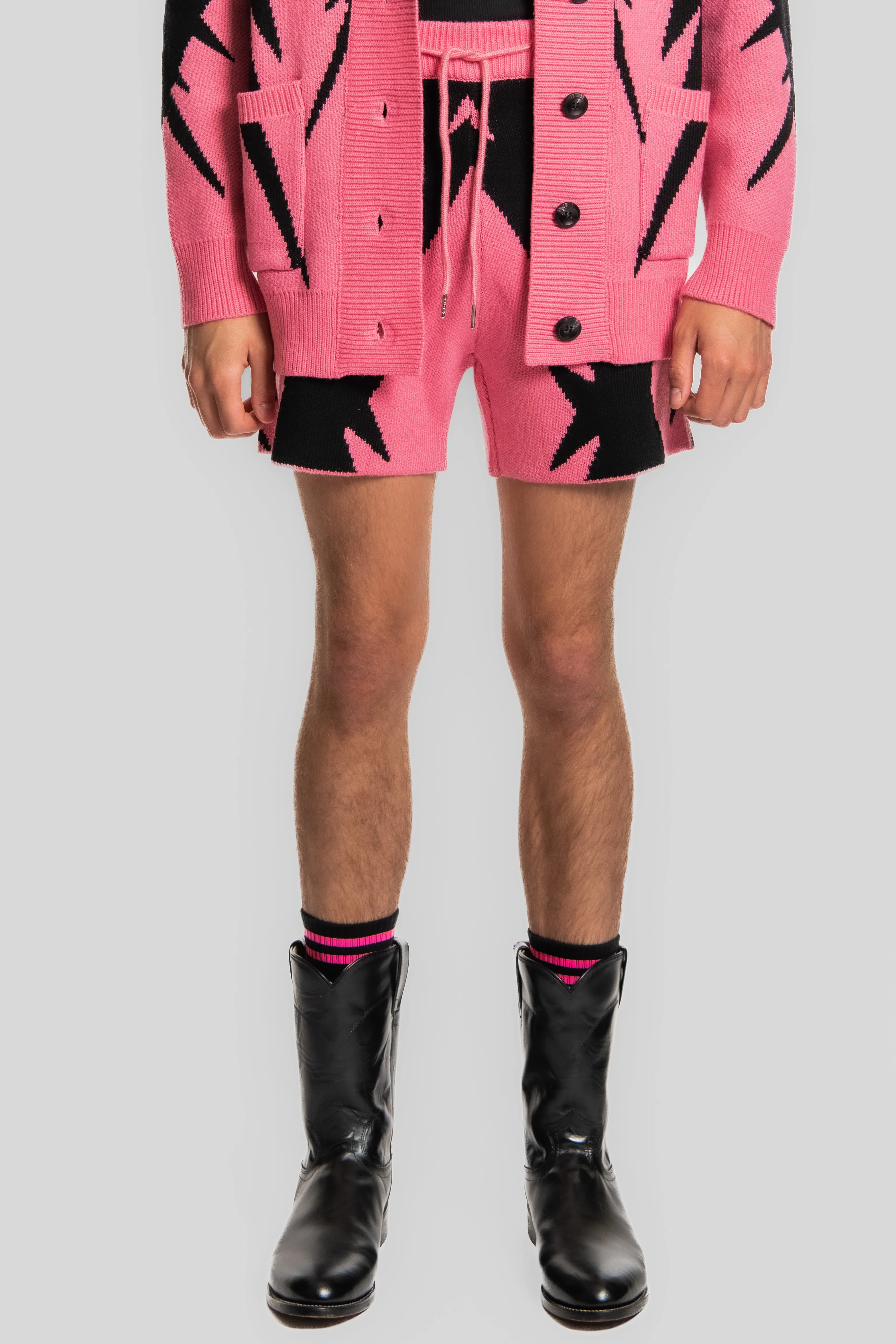 BARBED NEON KNIT SHORT