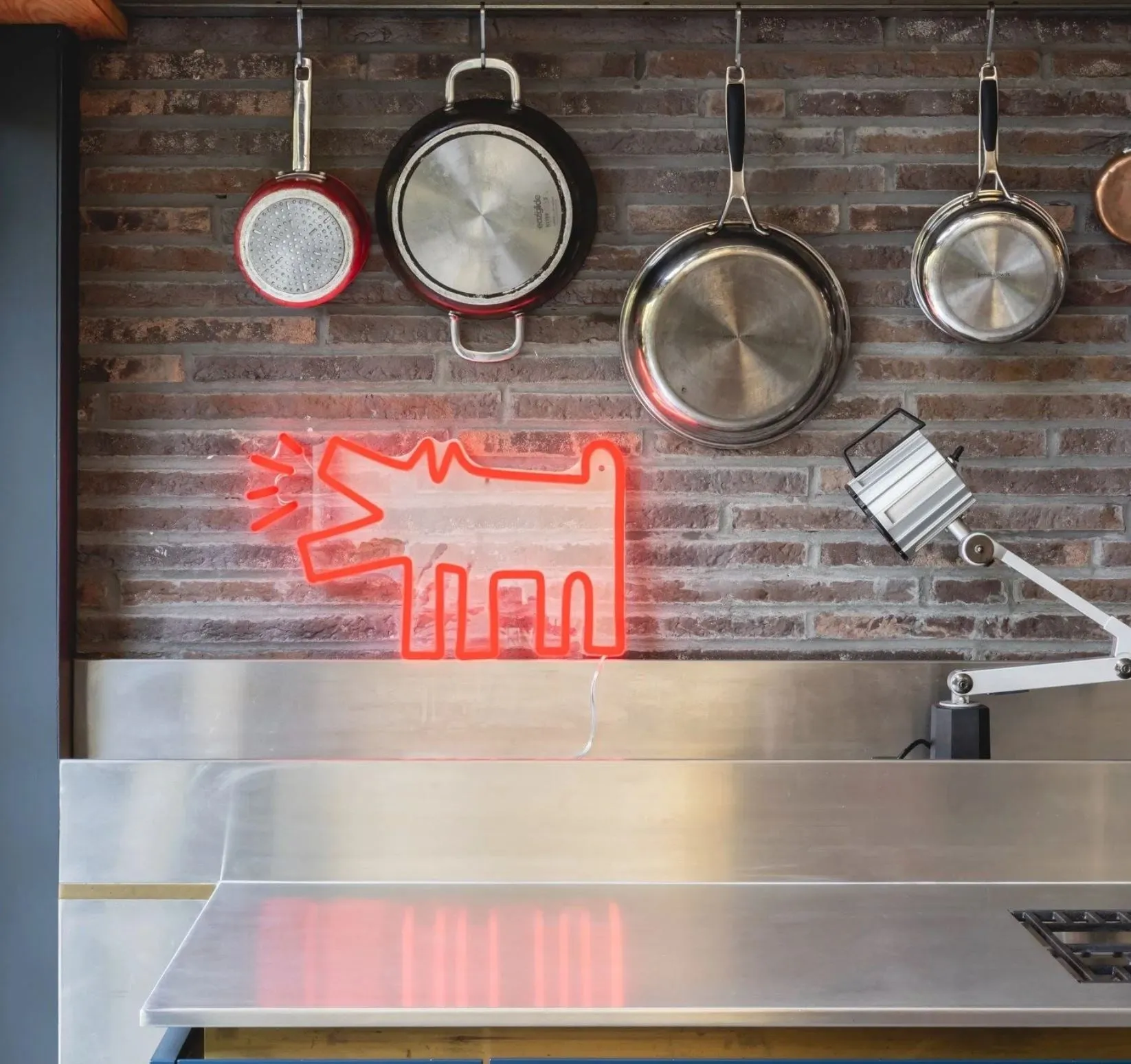 Barking Dog Neon Sign by Keith Haring