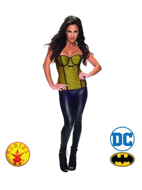 Batgirl Fishnet Overlay Corset Size L