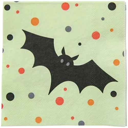 Batty Night Glow Beverage Napkin 20ct