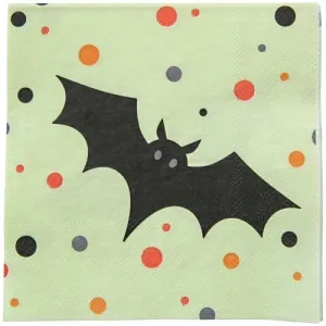 Batty Night Glow Beverage Napkin 20ct