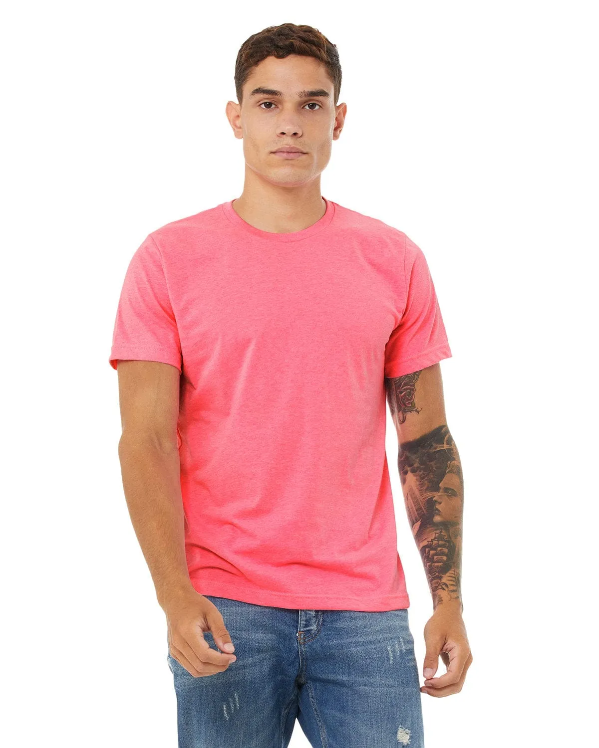 Bella Canvas Mens Poly-Cotton Short Sleeve T-Shirt